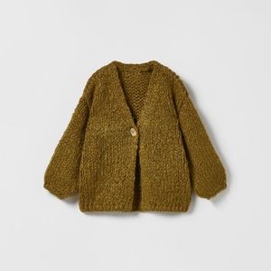 Knit Cardigan. Olive green. In perfect condition. Never worn.